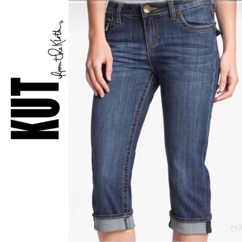 Kut from the Kloth Cropped Jeans Capri Pants